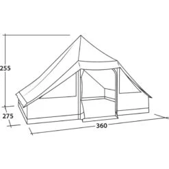 Easy Camp Moonlight Cabin -Utendørs Camping easy camp moonlight cabin moonlight grey 4