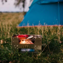 Esbit Stainless Steel Foldable Bbq Box -Utendørs Camping esbit stainless steel foldable bbq box metal 8