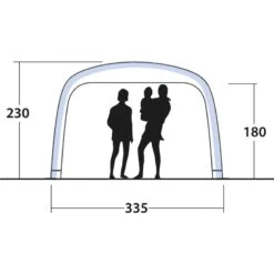Outwell Air Shelter -Utendørs Camping outwell air shelter black grey 4