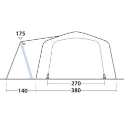 Outwell Airville 6sa -Utendørs Camping outwell airville 6sa