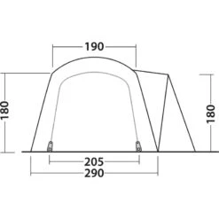 Outwell Nevada 4PE 37 Outwell Nevada 4PE -Utendørs Camping outwell nevada 4pe navy night 17