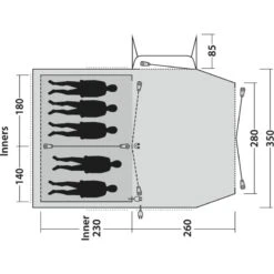 Outwell Nevada 5PE -Utendørs Camping outwell nevada 5pe navy night 2