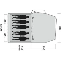 Outwell Springwood 5SG -Utendørs Camping outwell springwood 5sg blue 5