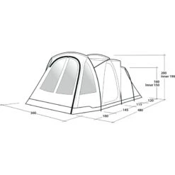 Outwell Springwood 5SG -Utendørs Camping outwell springwood 5sg blue 8