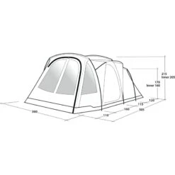 Outwell Springwood 6SG -Utendørs Camping outwell springwood 6sg blue 10