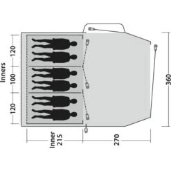 Outwell Springwood 6SG -Utendørs Camping outwell springwood 6sg blue 7