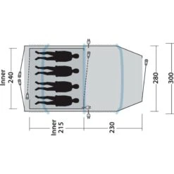 Outwell Starhill 4A -Utendørs Camping outwell starhill 4a blue 7