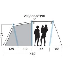 Outwell Starhill 5A -Utendørs Camping outwell starhill 5a blue 3