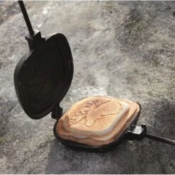 Stabilotherm Sandwich Iron Moose Motif -Utendørs Camping stabilotherm sandwich iron moose motif black steel wood 2